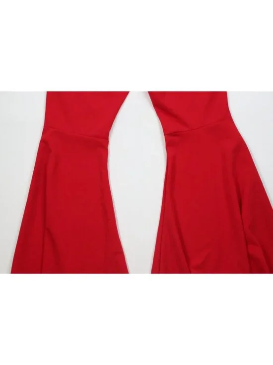 Deadstock Vintage 90s Y2K Babydoll Womens Medium Flared Bell Bottoms Pants USA - Picture 9 of 10